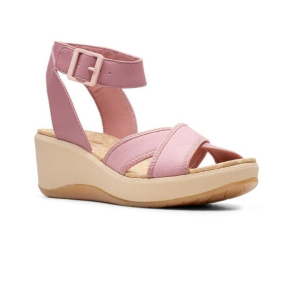Clarks CloudsStepper Cali Coast Wedge Sandal - Picture 1 of 9